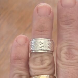 Sterling Silver Thailand 925 Pattern Band